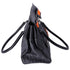 Christian Dior Flight Trotter Handbag Navy Black Orange Denim Leather